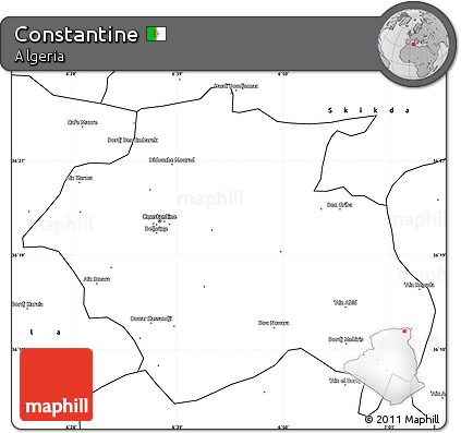 Blank Simple Map of Constantine