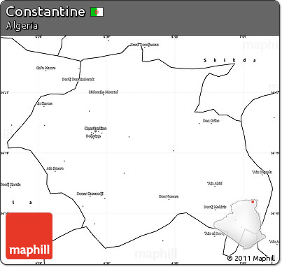 Blank Simple Map of Constantine