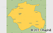 Savanna Style Simple Map of Constantine, cropped outside