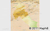 Physical 3D Map of Djelfa, satellite outside