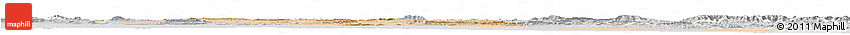 Satellite Horizon Map of Djelfa, lighten, desaturated