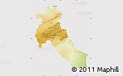 Physical Map of Djelfa, cropped outside