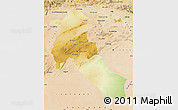 Physical Map of Djelfa, satellite outside