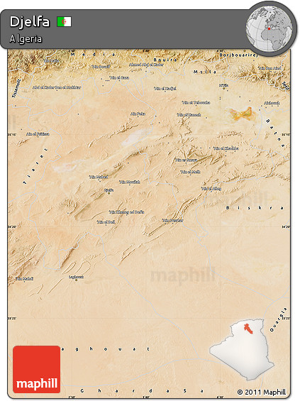 Satellite Map of Djelfa