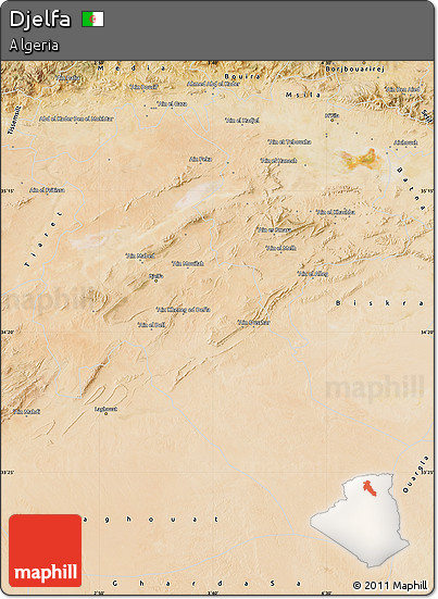 Satellite Map of Djelfa
