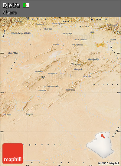 Satellite Map of Djelfa