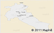 Classic Style Panoramic Map of Djelfa, single color outside