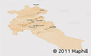 Satellite Panoramic Map of Djelfa, cropped outside