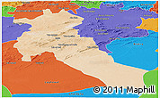 Satellite Panoramic Map of Djelfa, political outside