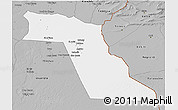 Gray 3D Map of El Oued