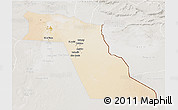 Satellite 3D Map of El Oued, lighten, semi-desaturated