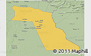 Savanna Style 3D Map of El Oued