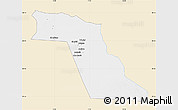 Classic Style Map of El Oued, single color outside