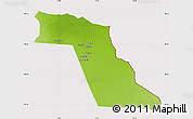 Physical Map of El Oued, cropped outside