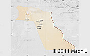Satellite Map of El Oued, lighten, desaturated