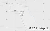Silver Style Map of El Oued, single color outside