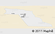 Classic Style Panoramic Map of El Oued, single color outside