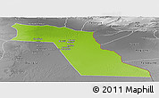 Physical Panoramic Map of El Oued, desaturated
