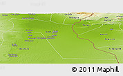 Physical Panoramic Map of El Oued