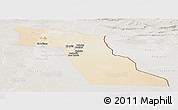 Satellite Panoramic Map of El Oued, lighten, semi-desaturated