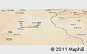 Satellite Panoramic Map of El Oued