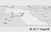 Silver Style Panoramic Map of El Oued