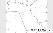 Blank Simple Map of El Oued, no labels