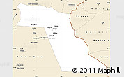 Classic Style Simple Map of El Oued