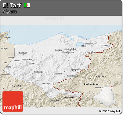 Classic Style 3D Map of El Tarf