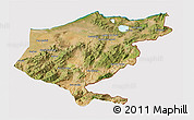 Satellite 3D Map of El Tarf, cropped outside