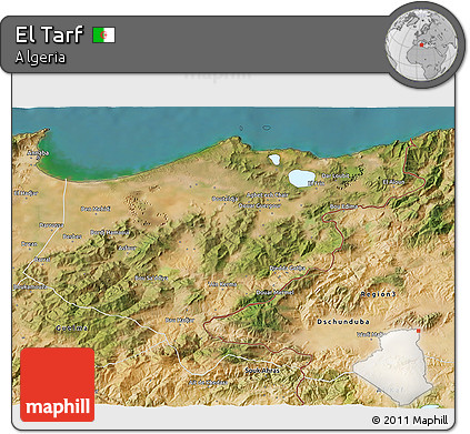 Satellite 3D Map of El Tarf