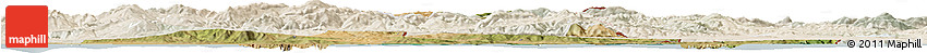 Satellite Horizon Map of El Tarf, lighten