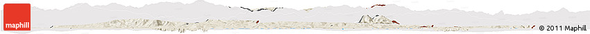 Shaded Relief Horizon Map of El Tarf, cropped outside