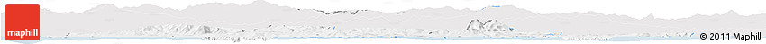 Silver Style Horizon Map of El Tarf, single color outside