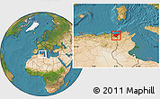 Satellite Location Map of El Tarf