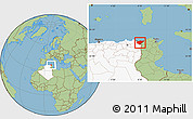 Savanna Style Location Map of El Tarf, highlighted country