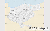 Classic Style Map of El Tarf, single color outside
