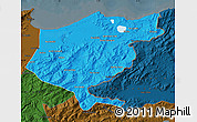 Political Map of El Tarf, darken