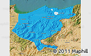 Political Map of El Tarf, satellite outside