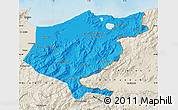 Political Map of El Tarf, shaded relief outside