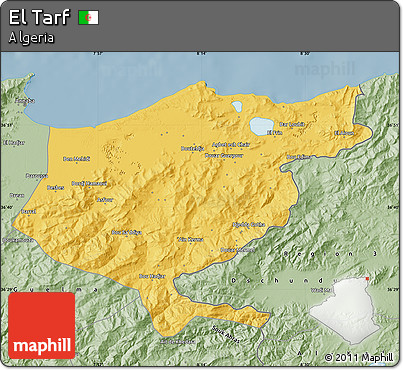 Savanna Style Map of El Tarf