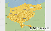 Savanna Style Map of El Tarf, single color outside