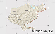 Shaded Relief Map of El Tarf, cropped outside