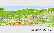 Physical Panoramic Map of El Tarf