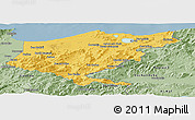 Savanna Style Panoramic Map of El Tarf