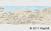 Shaded Relief Panoramic Map of El Tarf