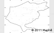 Blank Simple Map of El Tarf, cropped outside, no labels