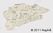 Shaded Relief 3D Map of Guelma, cropped outside