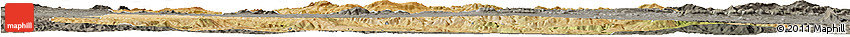 Satellite Horizon Map of Guelma, darken, semi-desaturated