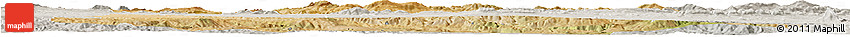Satellite Horizon Map of Guelma, lighten, semi-desaturated